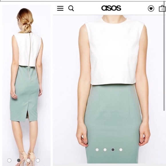 ASOS Dresses & Skirts - ASOS Color Block Midi Pencil Dress